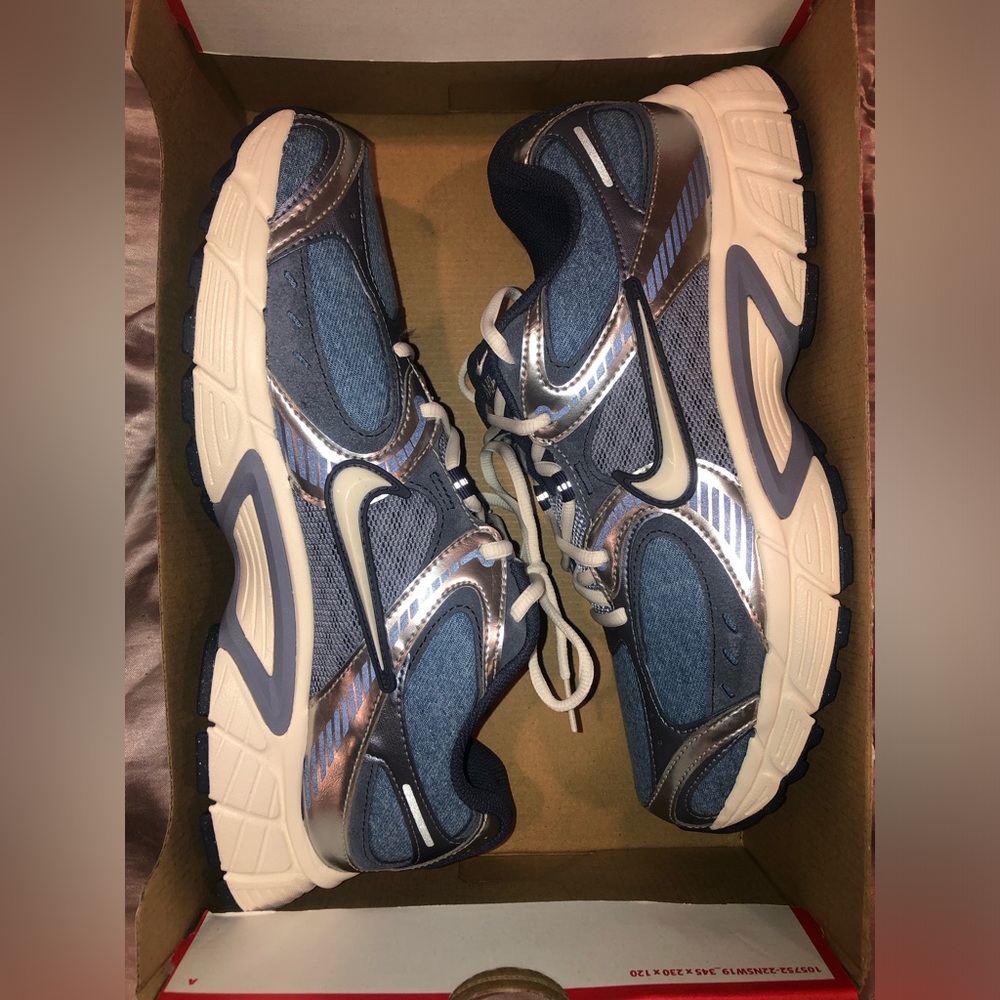 Nike Blue Denim & Chrome Athletic Sneakers